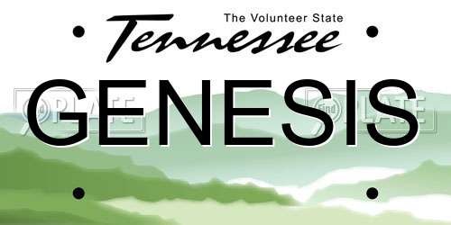 GENESIS Tennessee License Plate