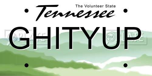 GHITYUP Tennessee License Plate