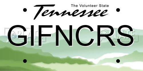 GIFNCRS Tennessee License Plate