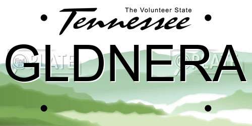 GLDNERA Tennessee License Plate