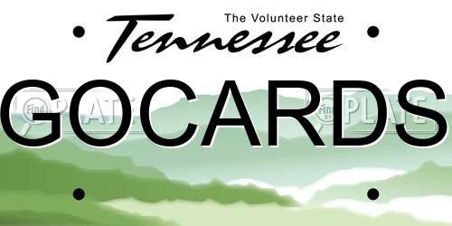 GOCARDS Tennessee License Plate