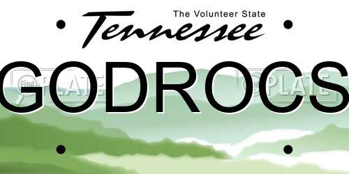 GODROCS Tennessee License Plate