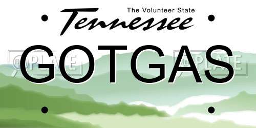 GOTGAS Tennessee License Plate