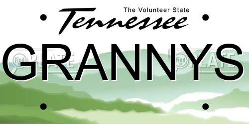 GRANNYS Tennessee License Plate