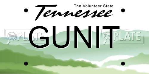 GUNIT Tennessee License Plate