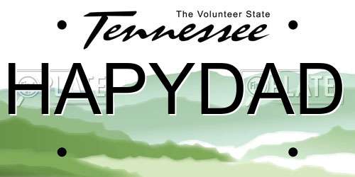 HAPYDAD Tennessee License Plate