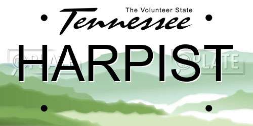 HARPIST Tennessee License Plate