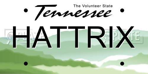 HATTRIX Tennessee License Plate