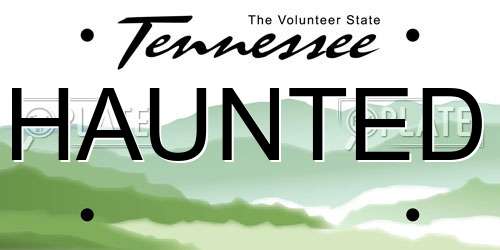 HAUNTED Tennessee License Plate