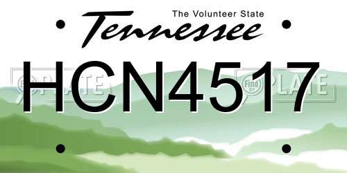 HCN4517 Tennessee License Plate