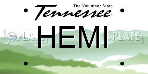 HEMI Tennessee License Plate