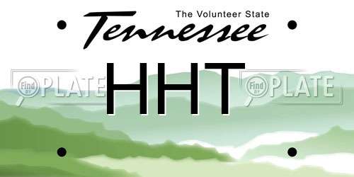 HHT Tennessee License Plate