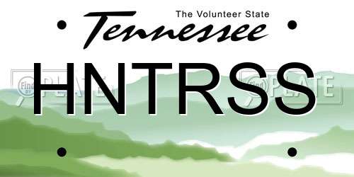 HNTRSS Tennessee License Plate
