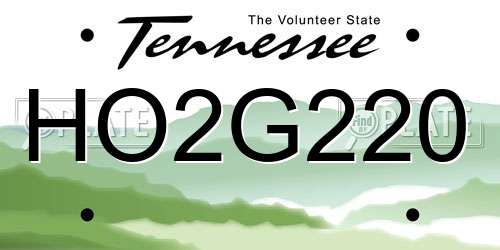 HO2G220 Tennessee License Plate