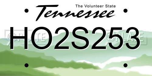 HO2S253 Tennessee License Plate