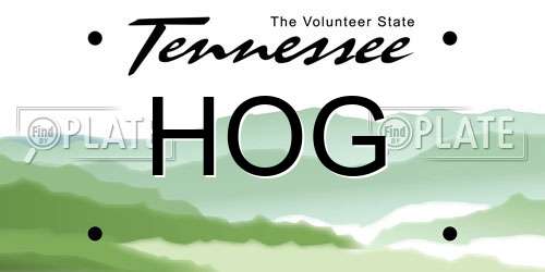 HOG Tennessee License Plate