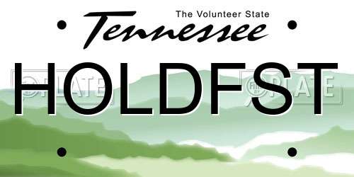 HOLDFST Tennessee License Plate