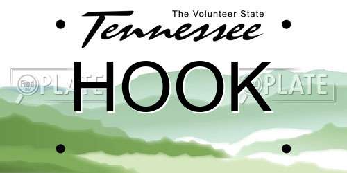 HOOK Tennessee License Plate