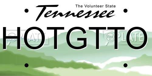 HOTGTTO Tennessee License Plate