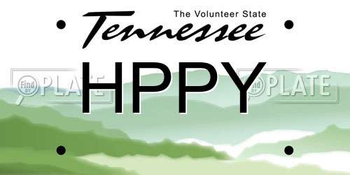 HPPY Tennessee License Plate