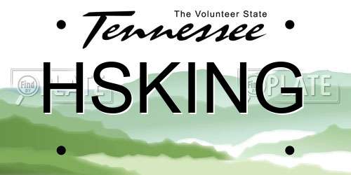 HSKING Tennessee License Plate
