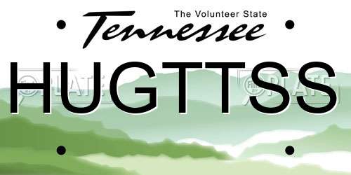 HUGTTSS Tennessee License Plate
