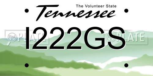 I222GS Tennessee License Plate