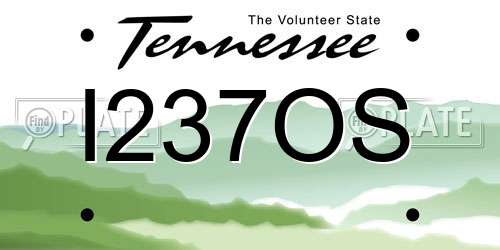 I237OS Tennessee License Plate