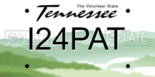 I24PAT Tennessee License Plate