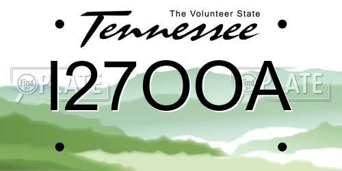 I27OOA Tennessee License Plate