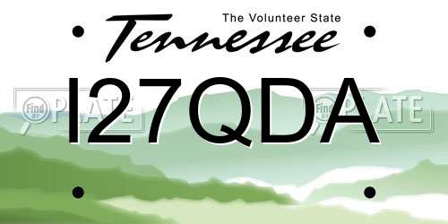 I27QDA Tennessee License Plate