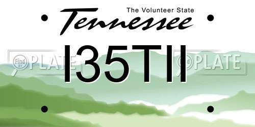 I35TII Tennessee License Plate