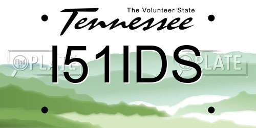 I51IDS Tennessee License Plate