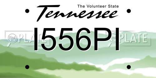 I556PI Tennessee License Plate
