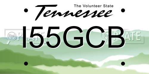 I55GCB Tennessee License Plate
