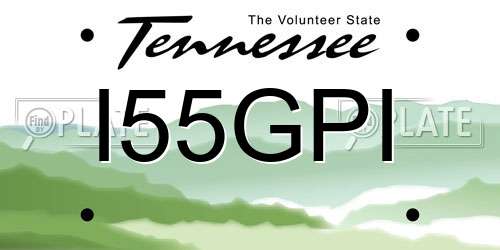 I55GPI Tennessee License Plate