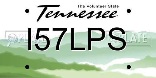 I57LPS Tennessee License Plate