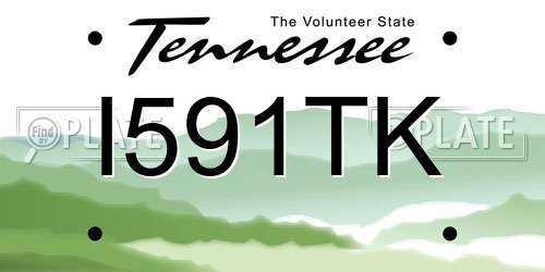 I591TK Tennessee License Plate