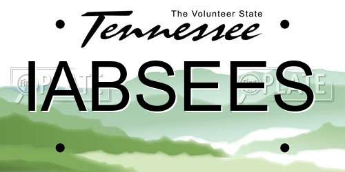 IABSEES Tennessee License Plate