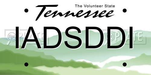 IADSDDI Tennessee License Plate
