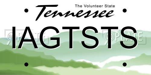 IAGTSTS Tennessee License Plate