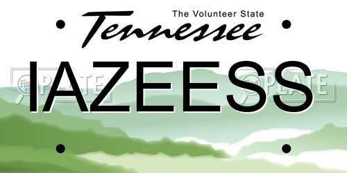 IAZEESS Tennessee License Plate