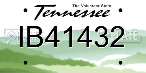 IB41432 Tennessee License Plate