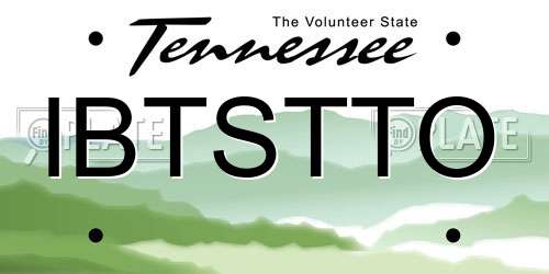 IBTSTTO Tennessee License Plate