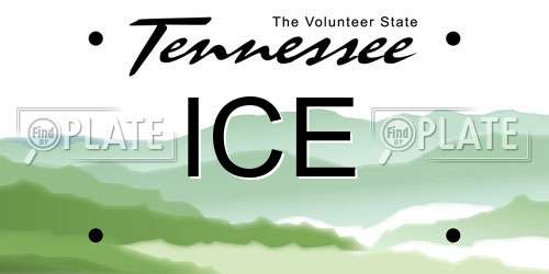 ICE Tennessee License Plate