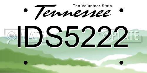 IDS5222 Tennessee License Plate