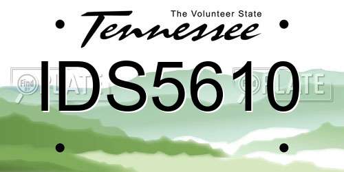 IDS5610 Tennessee License Plate