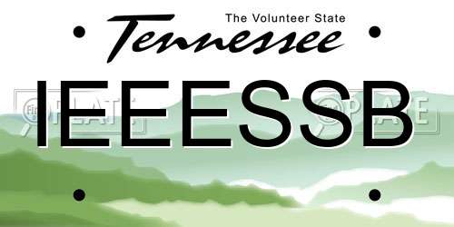 IEEESSB Tennessee License Plate