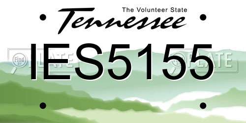 IES5155 Tennessee License Plate