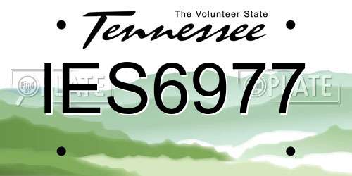 IES6977 Tennessee License Plate